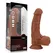 Smeđi Dildo Knight-18,2 cm