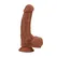 Smeđi Dildo Knight-18,2 cm