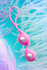 L'eroina Futa vaginalne kuglice, silikon, roze, 11 cm, Ø 1,9 cm, 63 g