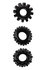 Set od 3 crna erekciona prstena Set of 3 Kokrings