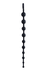 TOIFA Popo Pleasure Cephei analne perle, vodootporne, silikon, crne, 33,5 cm, Ø 2,4 cm