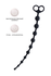 TOIFA Popo Pleasure Cephei analne perle, vodootporne, silikon, crne, 33,5 cm, Ø 2,4 cm