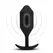 Profesionalni čep za nošenje sa vibracijama crni B-Vibe Vibrating Snug plug 5