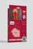 Čarape u plitkoj mrežici Rosa roja s / l crne