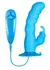 Plavi vibrator sa klitoralnim stimulatorom Bunni Ici .