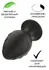 Silikonski Analni čep crni M (6.7*3.5 cm) 3302-02