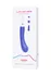 Lovense Hiphi Vibrator sa klitorisnim stimulatorom, silikon, ljubičasta, 21,6 cm