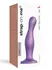 Strap-on-me Dildo plug Dildo zakrivljeni, ljubičasti metalik l, 16,5 cm