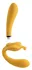 The Monarch vibrirani bezremni strapon, žuti