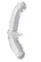 Satisfier Double Cristal dvostrani Dildo, staklo, prozirno, 19,5 cm