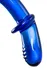 Satisfier Double Cristal dvostrani Dildo, staklo, cijan, 19,5 cm