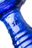 Satisfier Double Cristal dvostrani Dildo, staklo, cijan, 19,5 cm