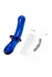 Satisfier Double Cristal dvostrani Dildo, staklo, cijan, 19,5 cm
