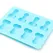 Голубая силиконовая форма с фаллосами