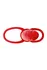 Mlaznica na penis za dvostruke penetracije Black Red by TOYFA , silikonski, crvena, 16,5 cm