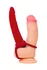 Mlaznica na penis za dvostruke penetracije Black Red by TOYFA , silikonski, crvena, 16,5 cm