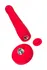 Graviti lovense TPE pulsator, crvena, silikon, 25,9 cm