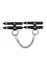 Pecado BDSM okovi, jednoslojni od dve trake, koža, crna