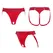 Strapon Gaćice Strap-on-me HARNAIS LINGERIE UNIQUE, One Size, crvene