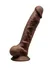 SILEKD model 1 7  smeđi Dildo-17,5 cm