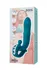 Vibrator sa funkcijom Up Dovn i stimulativnim prstenom, jos Mija, silikon, zelena, 19 cm