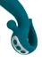 Vibrator sa funkcijom Up Dovn i stimulativnim prstenom, jos Mija, silikon, zelena, 19 cm