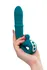 Vibrator sa funkcijom Up Dovn i stimulativnim prstenom, jos Mija, silikon, zelena, 19 cm