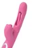 Vibrator sa pokretnim jezičkom i stimulativnom kuglicom, jos Monti, silikon, ružičasta, 24 cm