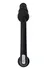 Black Red bi Toifa dvostrani vibrator, silikon, Crna, 35 cm