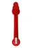 Black Red bi Toifa dvostrani vibrator, silikon, crvena, 35 cm