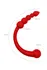 Black Red bi Toifa dvostrani vibrator, silikon, crvena, 35 cm