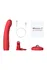 Dildo vibrator lovense Mission 2 sa Touch-Sense tehnologijom, silikon, crvena, 20 cm