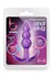 Ljubičasti Analni stimulans Triple Bead Anal plug - 9 cm.