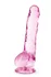 Pink Dildo 8 inch Cristalline Dildo - 19,5 cm.