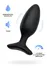 Analna čaura lovense Hush 2 (m), silikon, Crna, 13,5 cm