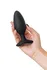 Analna čaura lovense Hush 2 (m), silikon, Crna, 13,5 cm