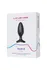 Analna čaura lovense Hush 2 (m), silikon, Crna, 13,5 cm