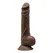 Smeđu Dildo SILEXD Model 3 7 17,5 cm.