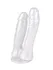 Dvostruki biserni dildo Barokue Pearl beli 9900-03lola