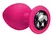 Analni čep Emotions Cutie Large Pink black Crystal 4013-01Lola