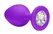 Analni čep Emotions Cutie Medium Purple clear crystal 4012-06Lola