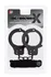 Crne lisnate lisnate lisice u kompletu sa bondx metal cuffs Love Rope set konopcem