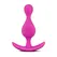 Pink curli Analni čep Luke Ekplore - 11,4 cm.