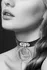 Choker sa prstenom Collier Ras de COU Noir