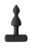 Erotist analna vibraciona čaura, Crna, silikon, 8,5 cm