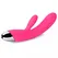 Angel šljiva vibracioni stimulator sa rebrastim deblom, klitoralnim procesom i funkcijom grejanja