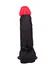 Dildo je crn sa crvenim REALISTIKOM u laminatu l 185 mm d 40 mm art. 391600