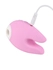 Ružičasti silikonski vibrator sa vakuumskom talasnom stimulacijom