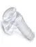 Dildo King Cock transparentan 6  pijetao sa kuglicama Pipedream 575220pd