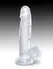 Dildo King Cock transparentan 7  pijetao sa kuglicama Pipedream 575420pd